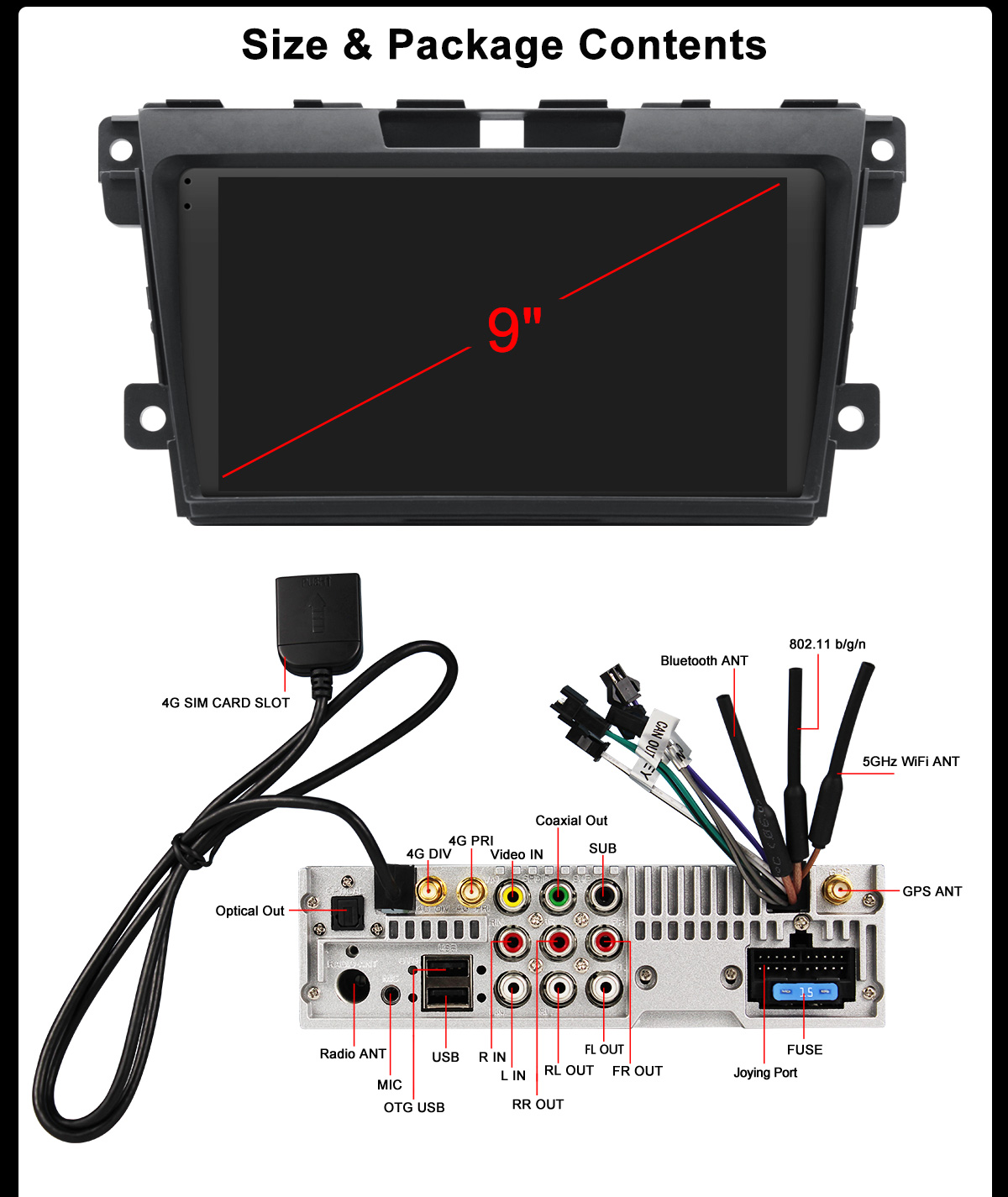 Mazda Cx 7 Android Autoradio 4g Stereo Joying